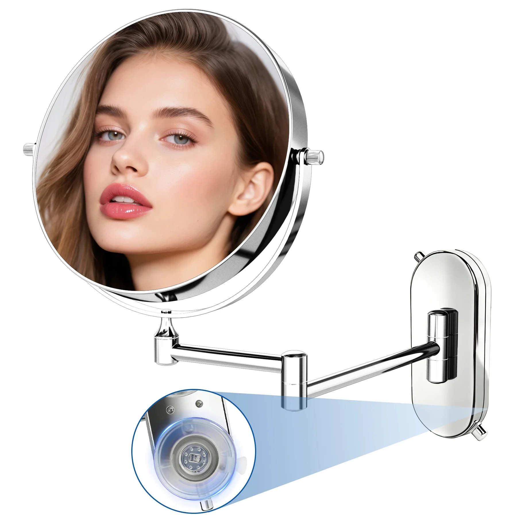 8-lighted-makeup-mirror-wall-mounted-suction-cup1x-10x-magnifying-mirror-rechargeable-no-drilling-wall-mounted-makeup-mirror