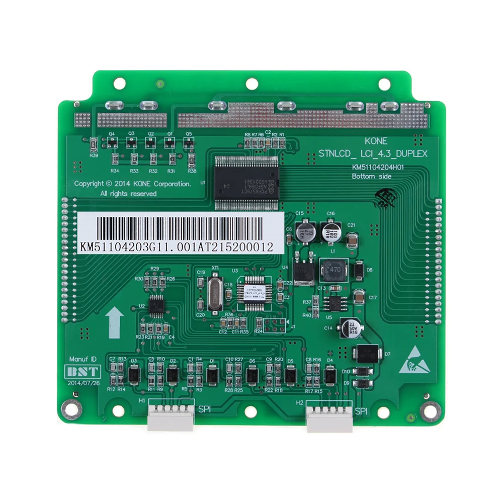 KONE Elevator 4.3-Inch Parallel LCD LOP HOP Blue / Black Screen Liquid Crystal Display PCB Board KM51104203G01 G11 1 Piece
