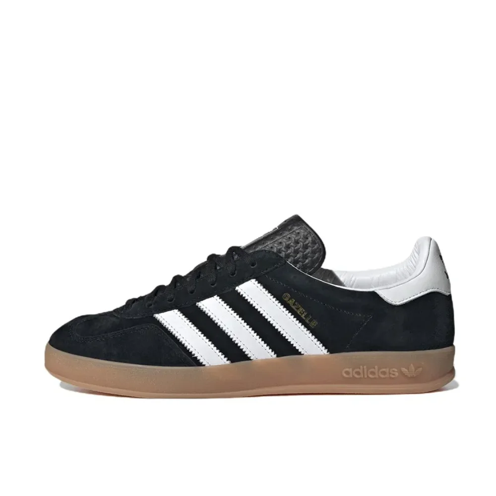 

Adidas новый список GAZELLE INDOOR простые легкие повседневные туфли-таблички черно-белого цвета в тон