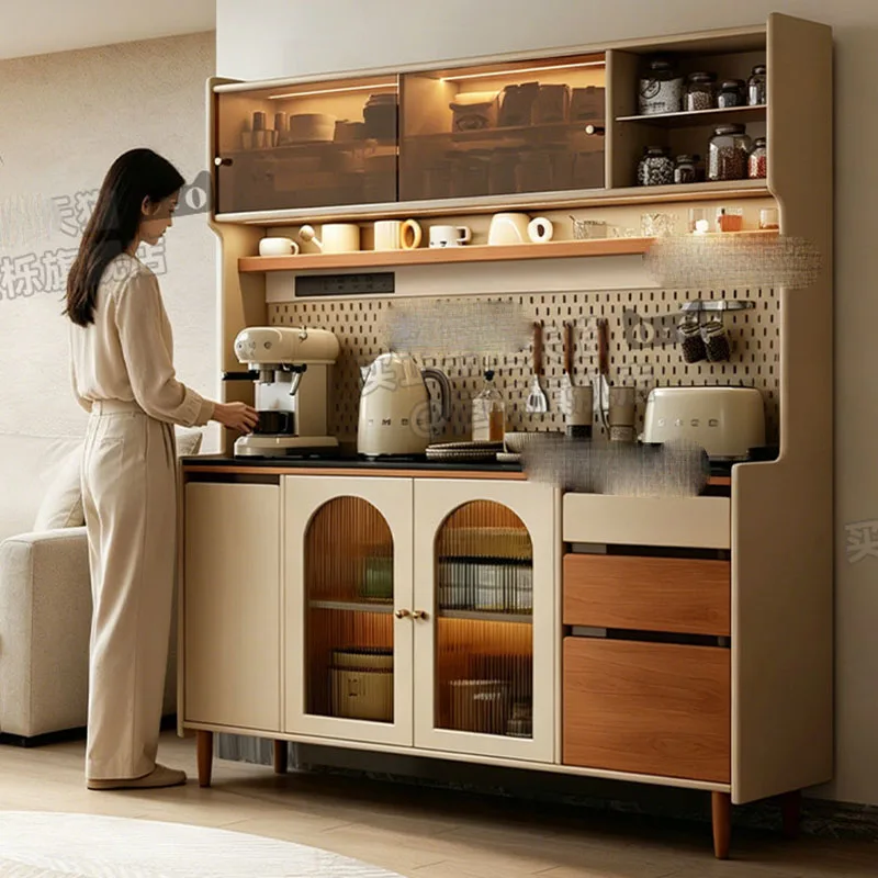 Meuble de Rangement Commercial Moderne en Bois pour Bar de Restaurant, Armoire Haute pour Boissons, Whisky et Vin, Étagère de Rangement, Mobilier de Maison