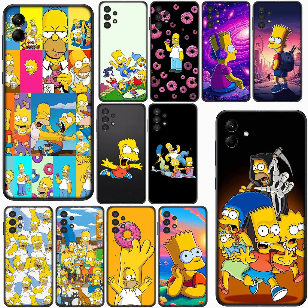Мягкий чехол Anime The Simpsons Bart для Xiaomi Poco X7 X6 X5 M7 M6 F5 F6 F7 Ultra Pro C75 C65 C71 4G 5G Чехол для телефона