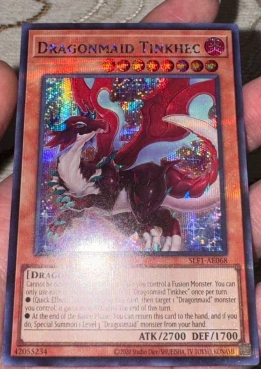 yugioh-konami-duel-monsters-slf1-ae068-dragonmaid-tinkhec-secret-rare-asian-english-collection-mint-card