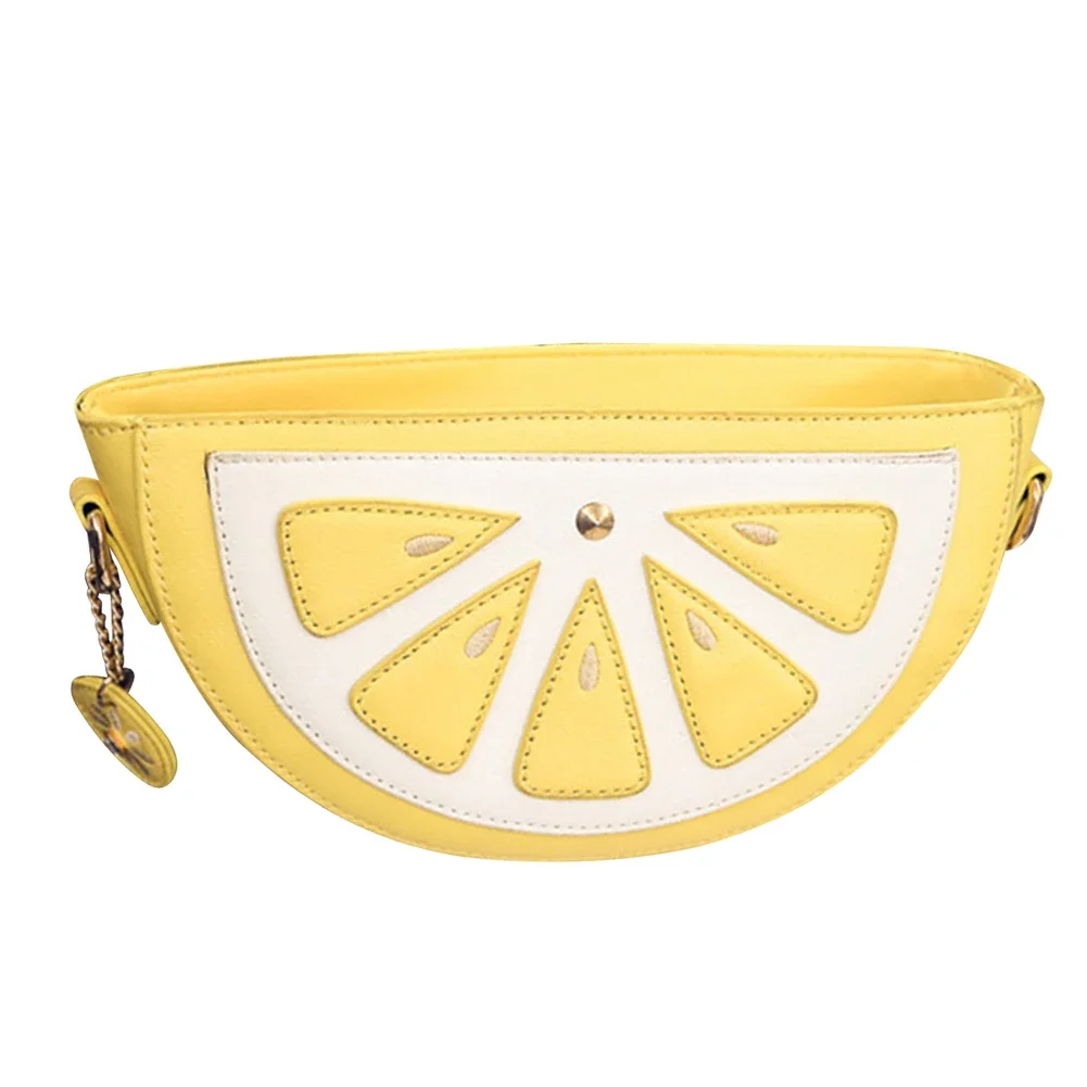 Orange Watermelon Shape Shoulder Bag Elegant Women Casual Small Handbag Leisure Purse Bag for Women Birthday Gift