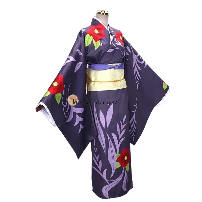 Demon Slayer Kimetsu No Yaiba Anime Cosplay Costume Tamayo Uniform Kimono Cosplay Costumes Halloween Carnival Party Clothes Wig - view 3