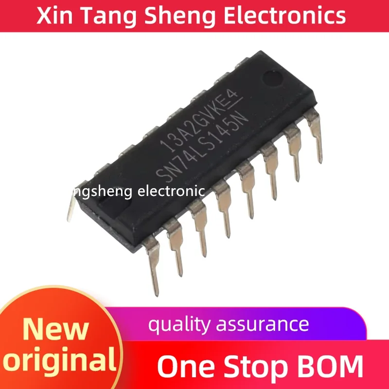 Original in-line 74LS145 SN74LS145N DIP16 decimal decoder/driver chip electronic component ic