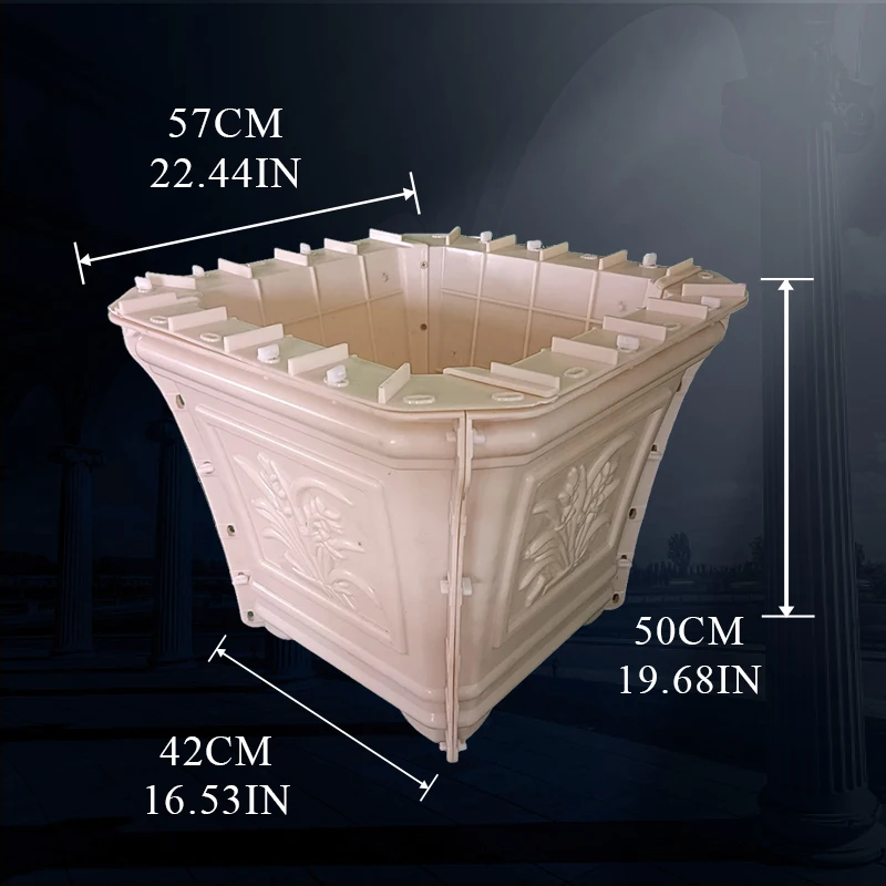 Square Orchid Mould Making Concrete for Garden Flower Pot