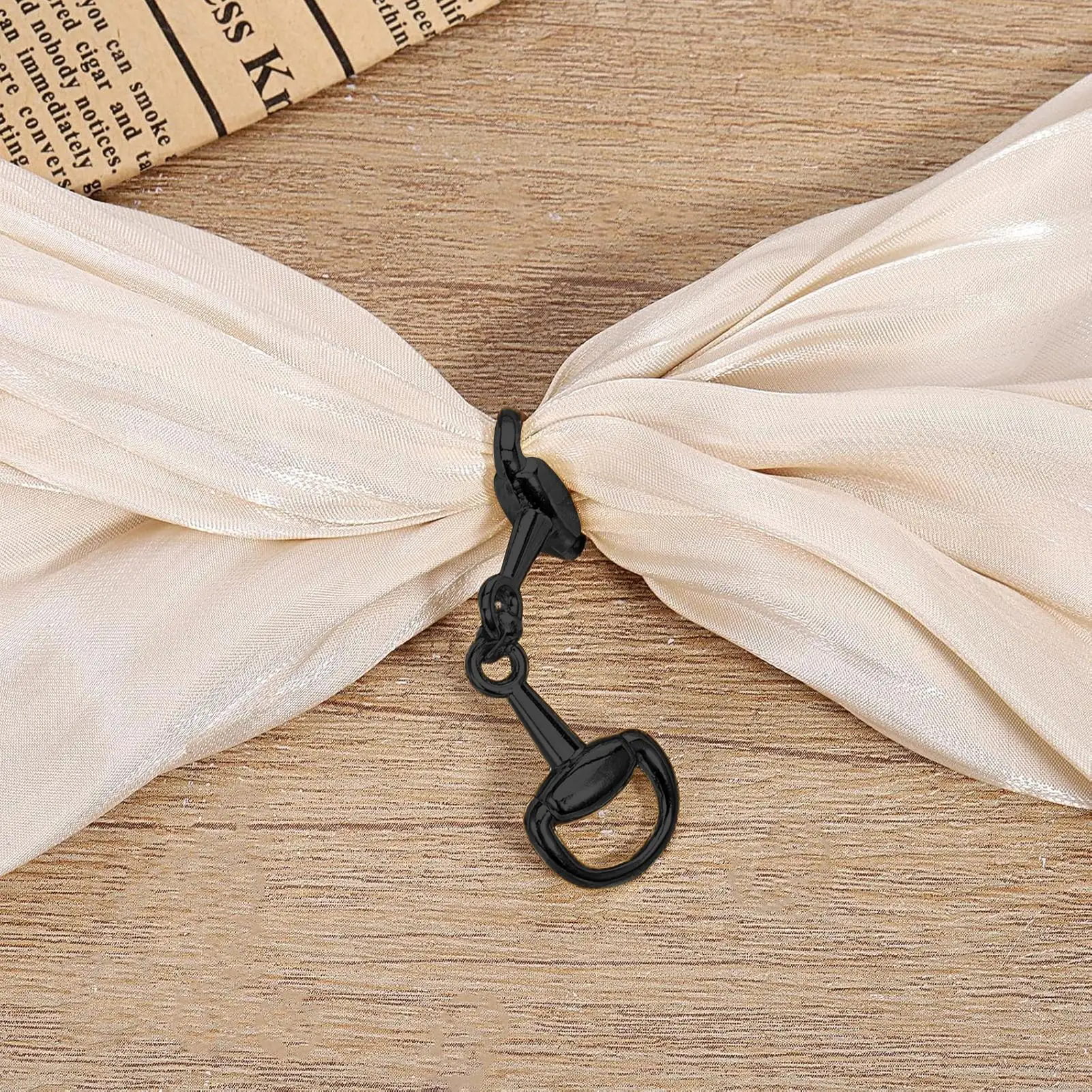 Double D-Ring Snaffle Bit Alloy Equestrian Connecting Clasp D-Ring Snaffle Bit Connectors for Shoes Decoration Loafers Purse - view 2