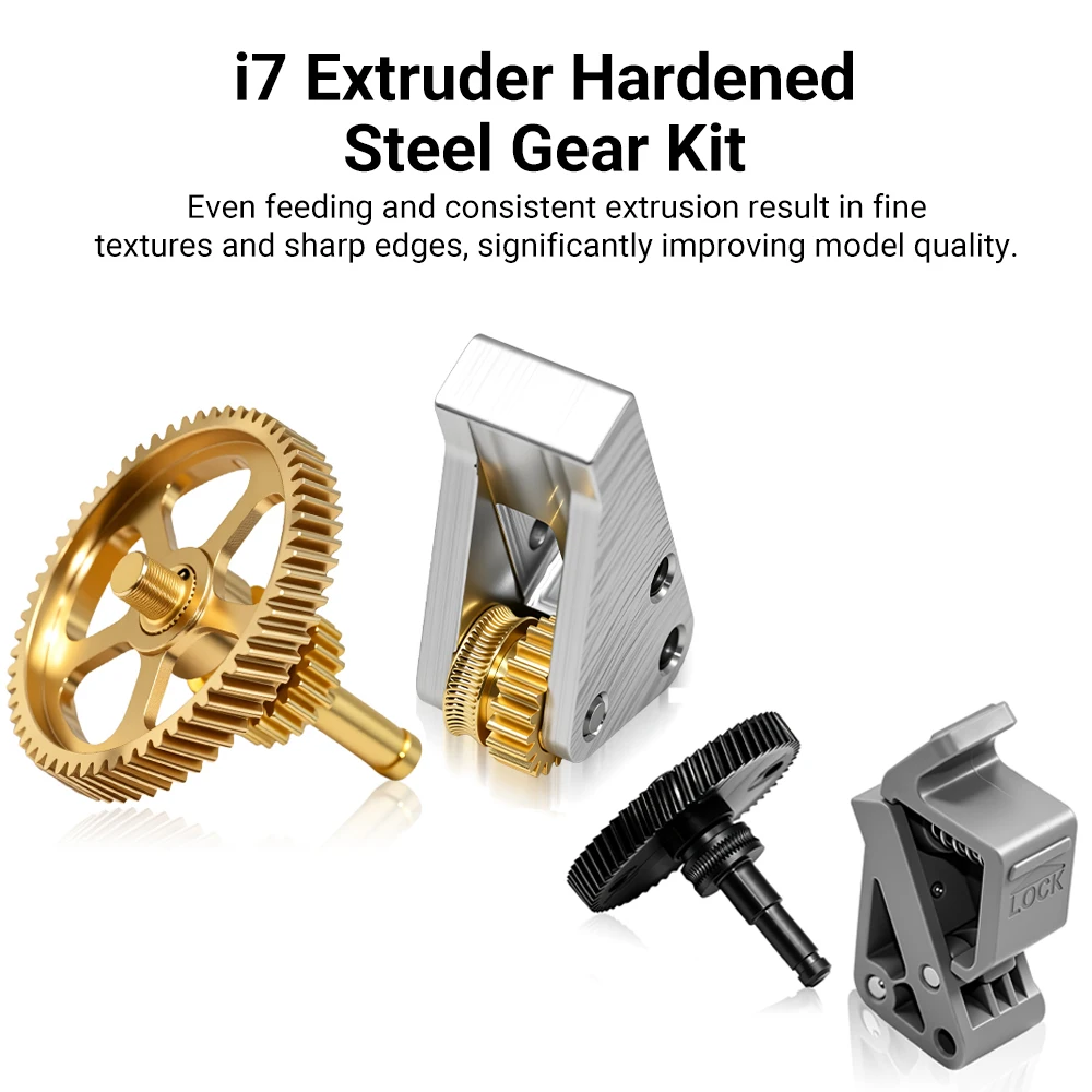 SPARKX I7 Extruder Gear Assembly Kit All Metal/Plastic Strong Wear Resistant Drive Wheel Driven Wheel Long Service Life For I7