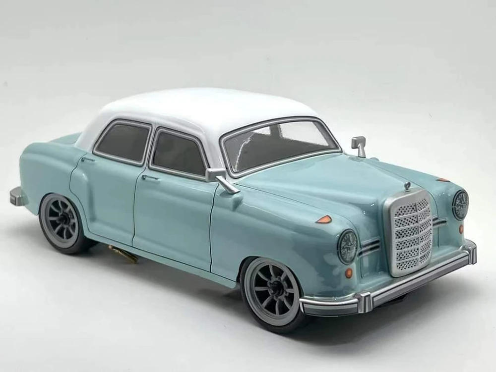 TM180 1/10 Mini Benz W180, M body, 210mm, clear PC, with light cups