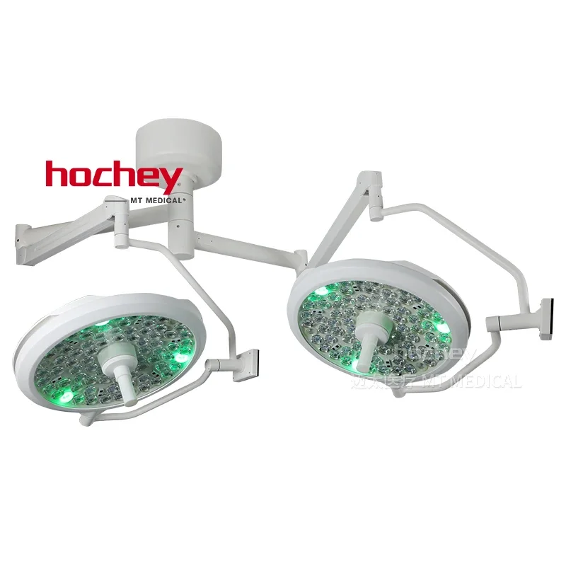 MT MEDICAL Equipment Ceiling Mounted Two Domes LED Shadowless Operating Room Ot Lights Surgery Lamp Prices For Hospital