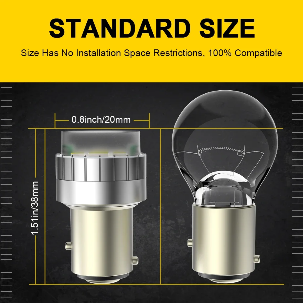 1156 BA15S P21W LED Canbus T20 W21/5W 7443 DRL P21/5W Bay15d 3157 W16W W5W W21W Światło cofania Stop Sygnałowy do Audi Jeep Mazda — zdjęcie 4