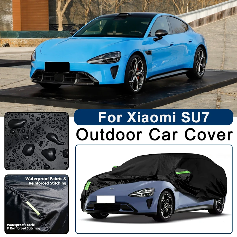 

Outdoor Car Cover Waterproof Dustproof UV Sun Protection, Full Car Protector Exterior Accessories For Xiaomi SU7 2024-2026