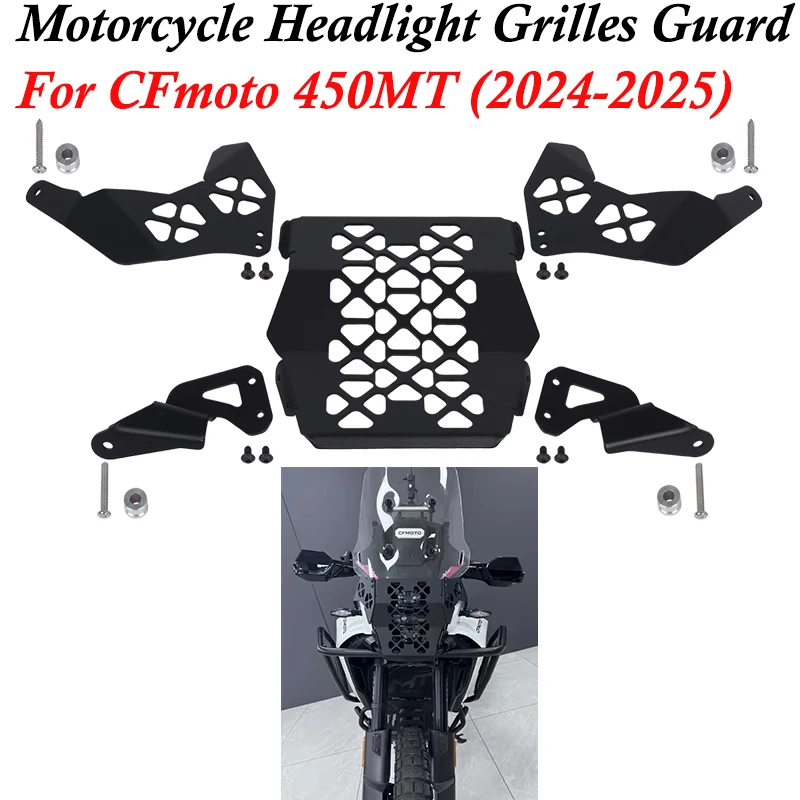 

For CFMOTO CF450MT 450MT 2024 2025 Motorcycle Decoration Accessory Headlight Head Light Guard Protector Cover Protection Grill
