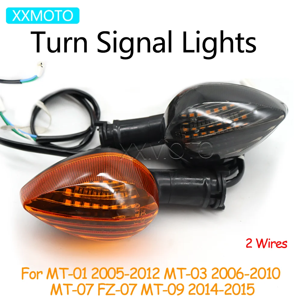 

For Yamaha MT01 05-12 MT03 2006-2010 MT-07 FZ07 MT09 2014 2015 MT 01 03 07 09 Motorcycle Turn Signals Lights Indicators Lamps