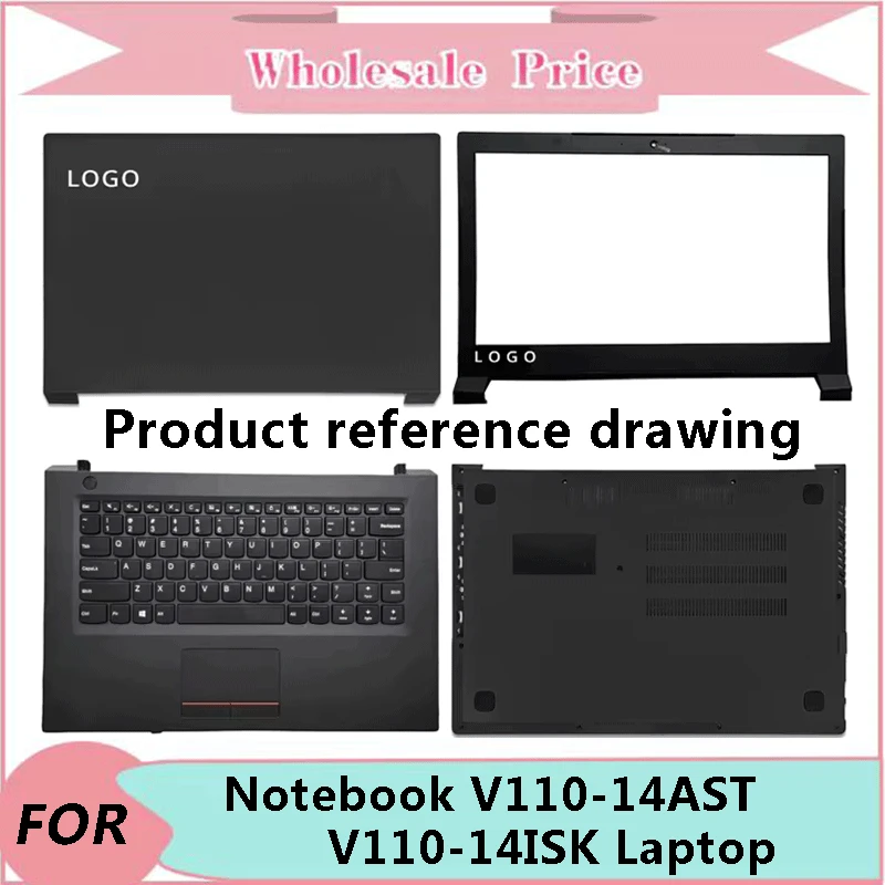 Nový pro lenovo notebook V110-14 V110-14AST V110-14ISK notebook LCD couvat obal přední luneta horní palmrest dno báze topologického prostoru pouzdro klávesnice