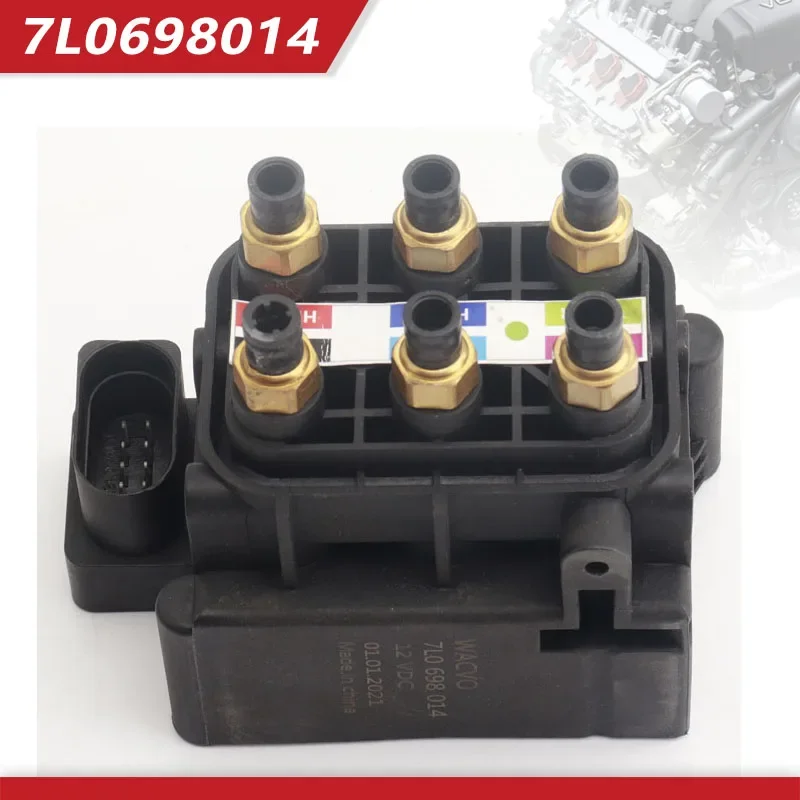 1pcs Air Suspension Compressor Solenoid Valve Block 7L0 698 014 7L0698014 7P0698014 For Audi Q7 Porsche Cayenne VW Touareg