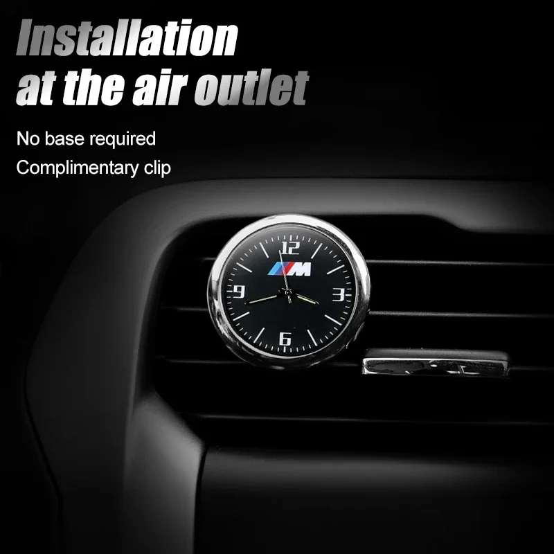 Car Clock Ornaments Watch For BMW M E46 E90 E60 F30 E39 F07 F10 F16 F20 E87 E36 F20 F30 E92 1 2 3 5 6 7 Series X1 X2 X3 X5 X7