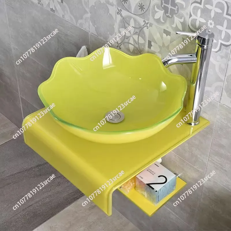 حوض غسيل صغير الحجم، حمام من الزجاج المقسى، مرحاض مغسلة أوروبي تايبي، حوض كونترتوب للشرفة