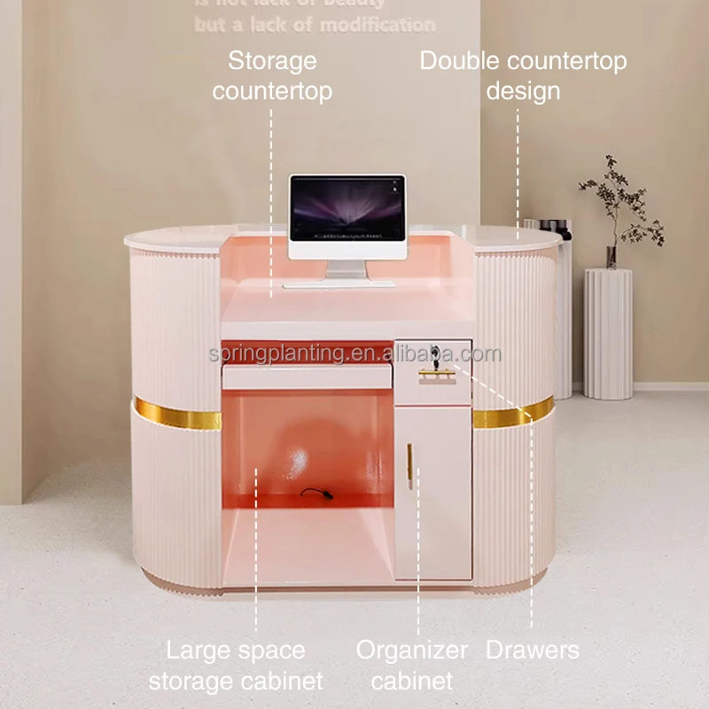 SPRING PLANTING Modern Style Reception Desk Hotel bar Salon Restaurant Customize Reception Desk