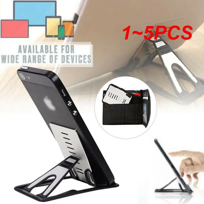 1~5PCS Portable Phone Ipad Holder Adjustable Display Desktop BracketAnti-slip Durable Portable Bracket Aluminum Alloy Card Stand