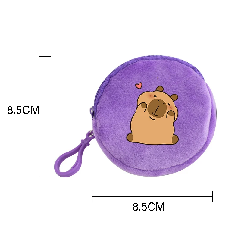 Kapibara Pluszowa portmonetka Kawaii Anime Figurki Mini Portfele Plecak Przenośny Modny Fajny Wisiorek Akcesoria Torby do przechowywania Prezenty
