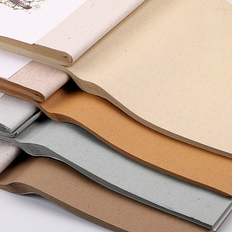 

Бумага для риса полусозревшая, 10 листов, батик Сюань, бумага для риса, ручка с кисточкой, ручка для каллиграфии, бумага для тренировок, ретро бумага с длинным волокном и пенькой