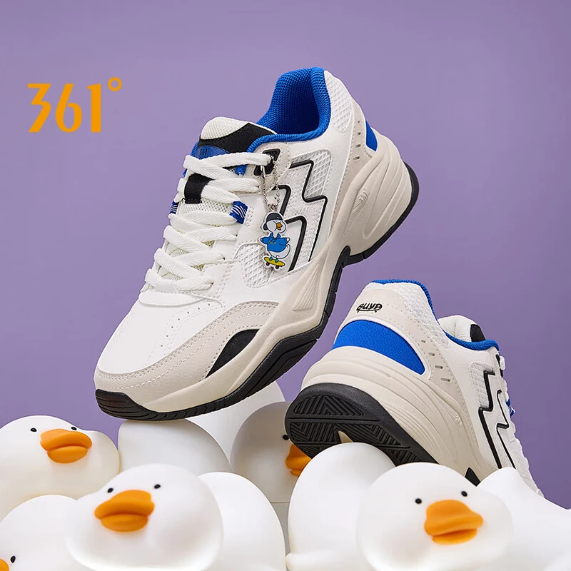 361 Degrees Men Casual Shoes Trendy Lightweight Comfortable Breathable Flexible Cushioning Antiskid Male Sneakers 672436777