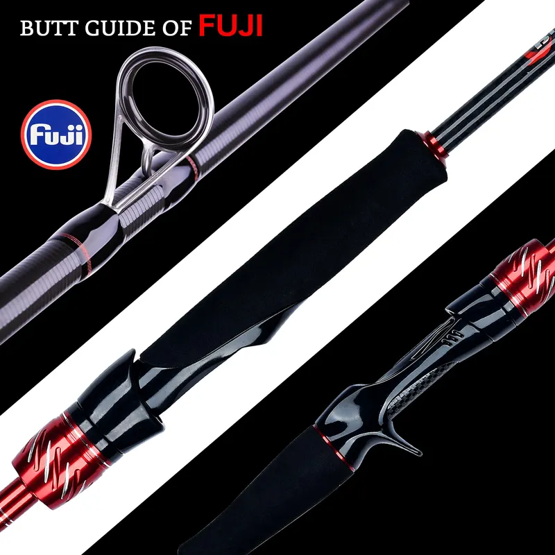 Vara de Pesca Biutifu Phishger Spinning Casting 1.8m a 3.0m Carbono — foto 4