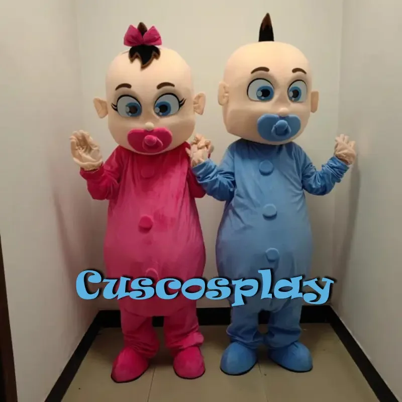 Bebê menino e menina mascote traje para adulto natal fantasia vestido de festa halloween personagens dos desenhos animados desempenho outfits