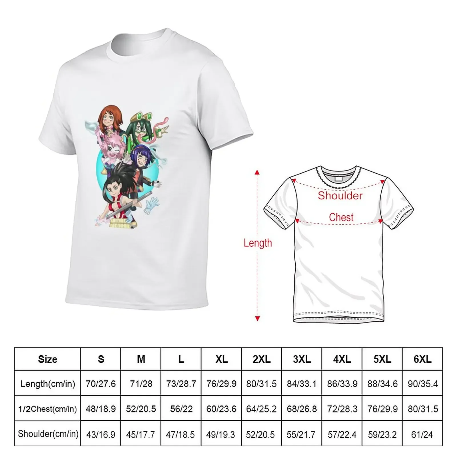 1A Girls T-Shirt anime clothes aesthetic clothes T-shirt men