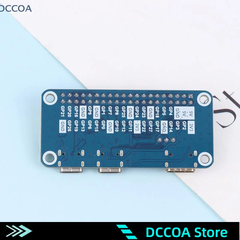 Placa de desenvolvimento RP2350-PiZero Raspberry Pi Pico 2 Base em RP2350B 16M Flash DVI PIO-USB Interface Microcontrolador