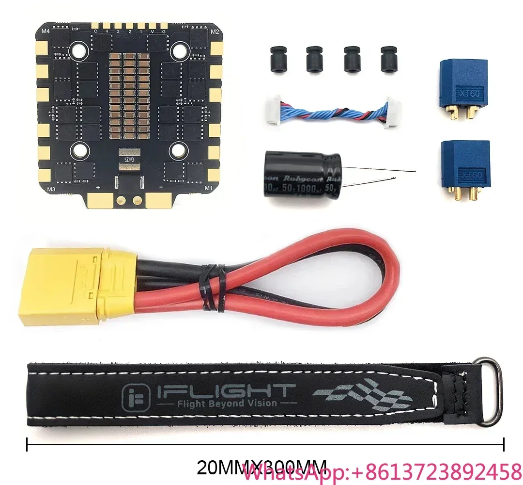 

BLHELI ESC 80A 4-in-1 BLheli_S ESC 3-8S Lipo Support DSHOT300/ 600 30.5 X 30.5mm 28g for RC FPV Freestyle Racing Drone