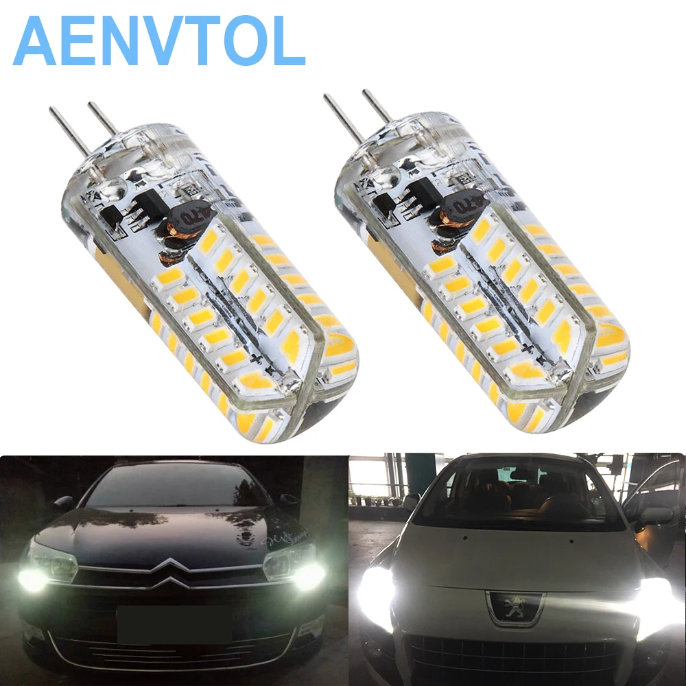 AENVTOL 2pcs Canbus HP24W LED For Citroen C5 X7 Daytime Running Light For Peugeot 5008 3008 Day Lamp No Error DC 12V 6000K White