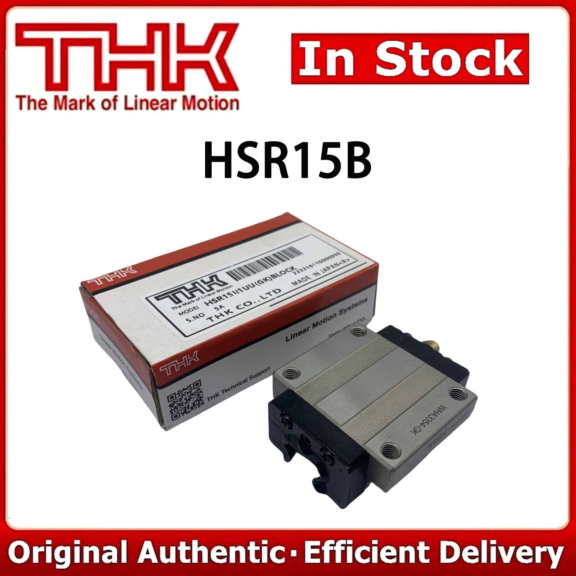 THK HSR15B HSR15B1UU/SS HSV15B HSR15C GK Block Carriage Linear Guide Rail Slider for 3D Printer Industry