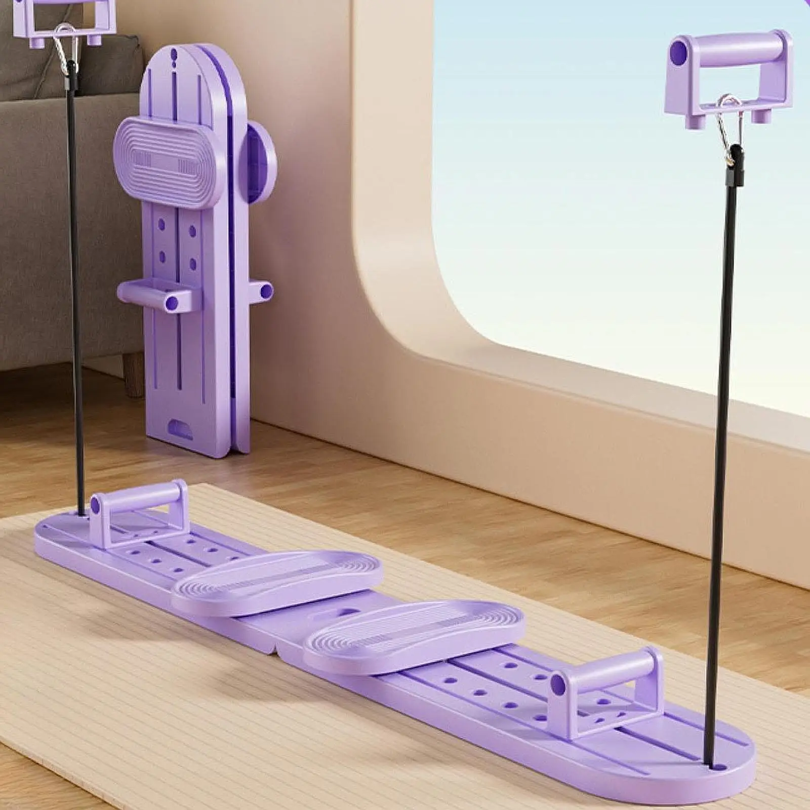 

Multifunctional Fitness Board Equipment Strengthening Foldable Pilates Board Leg Shaping Machine Exercise Sliding Machine