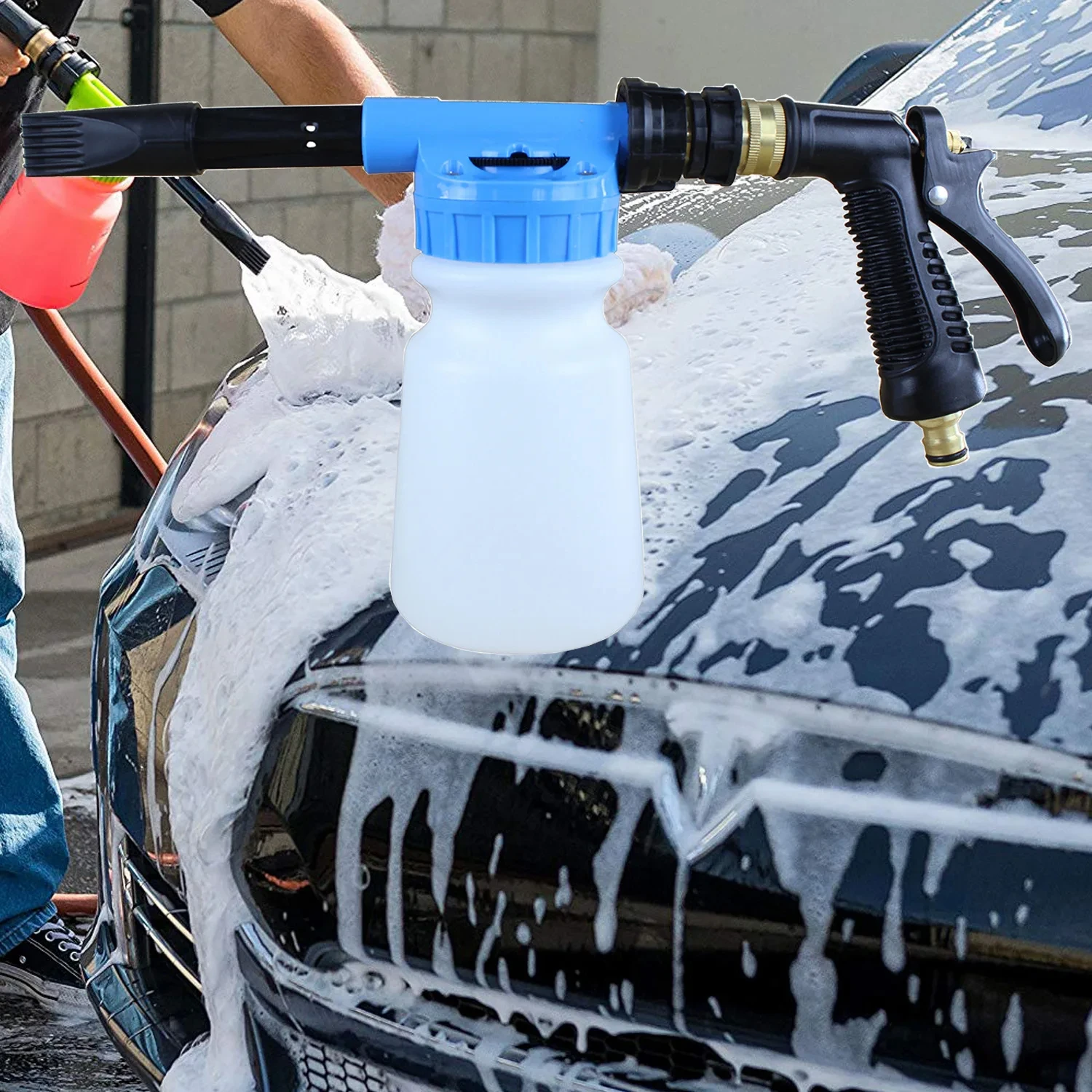 car washer Foam nozzle 1L Adjustable Car Washing Foam Gun Car Cleaning Washing Snow Foamer Lance Spray Foam Gun