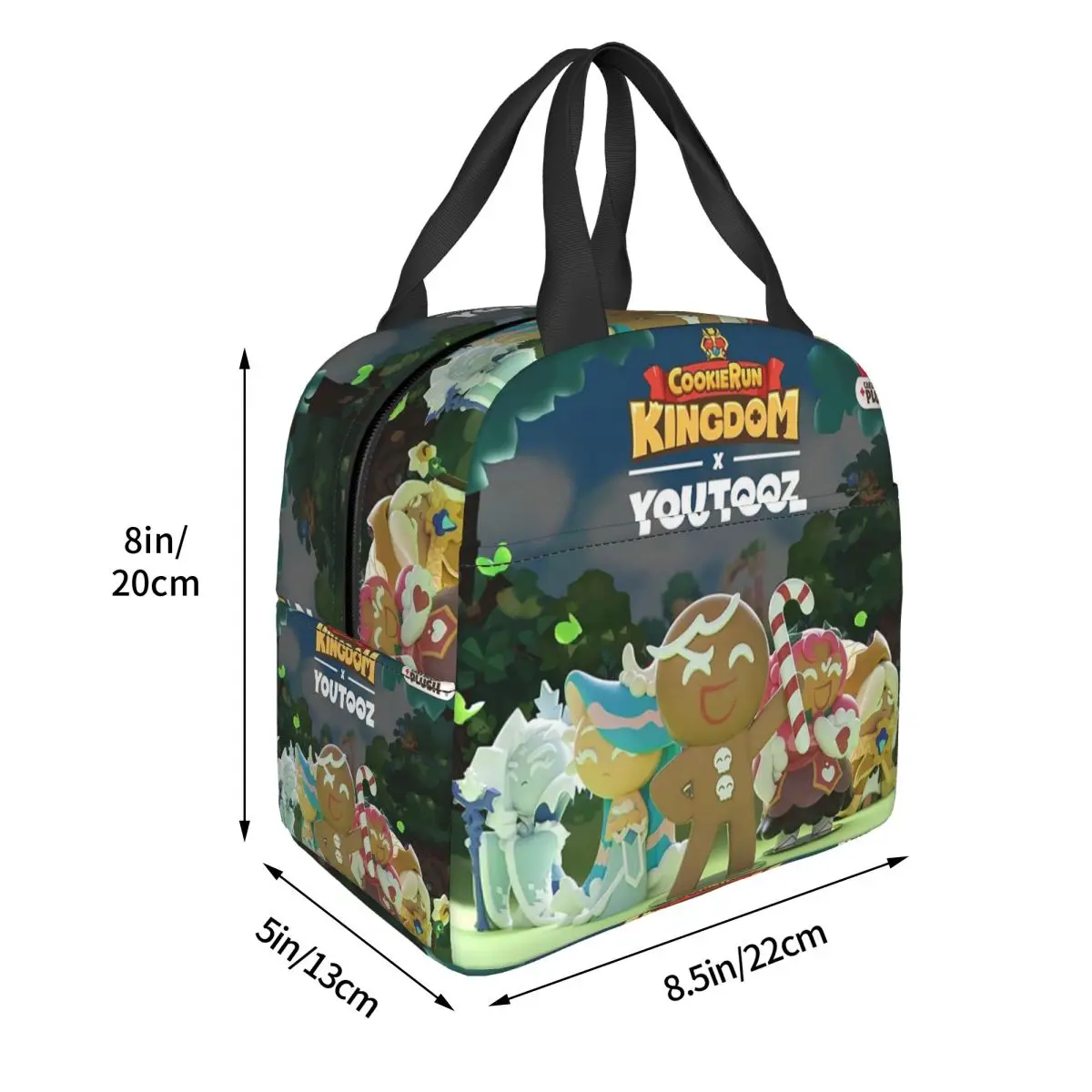 كوكي رن المملكة أكياس الغداء معزول بينتو صندوق المحمولة حقيبة الغداء قابلة لإعادة الاستخدام برودة حقيبة حرارية للمرأة طالب المدرسة #2