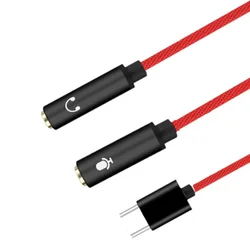 Karta dźwiękowa Jack rodzaj USB C do 3.5mm interfejs Audio Adapter mikrofon słuchawkowy karty dźwiękowej do głośnika Mic