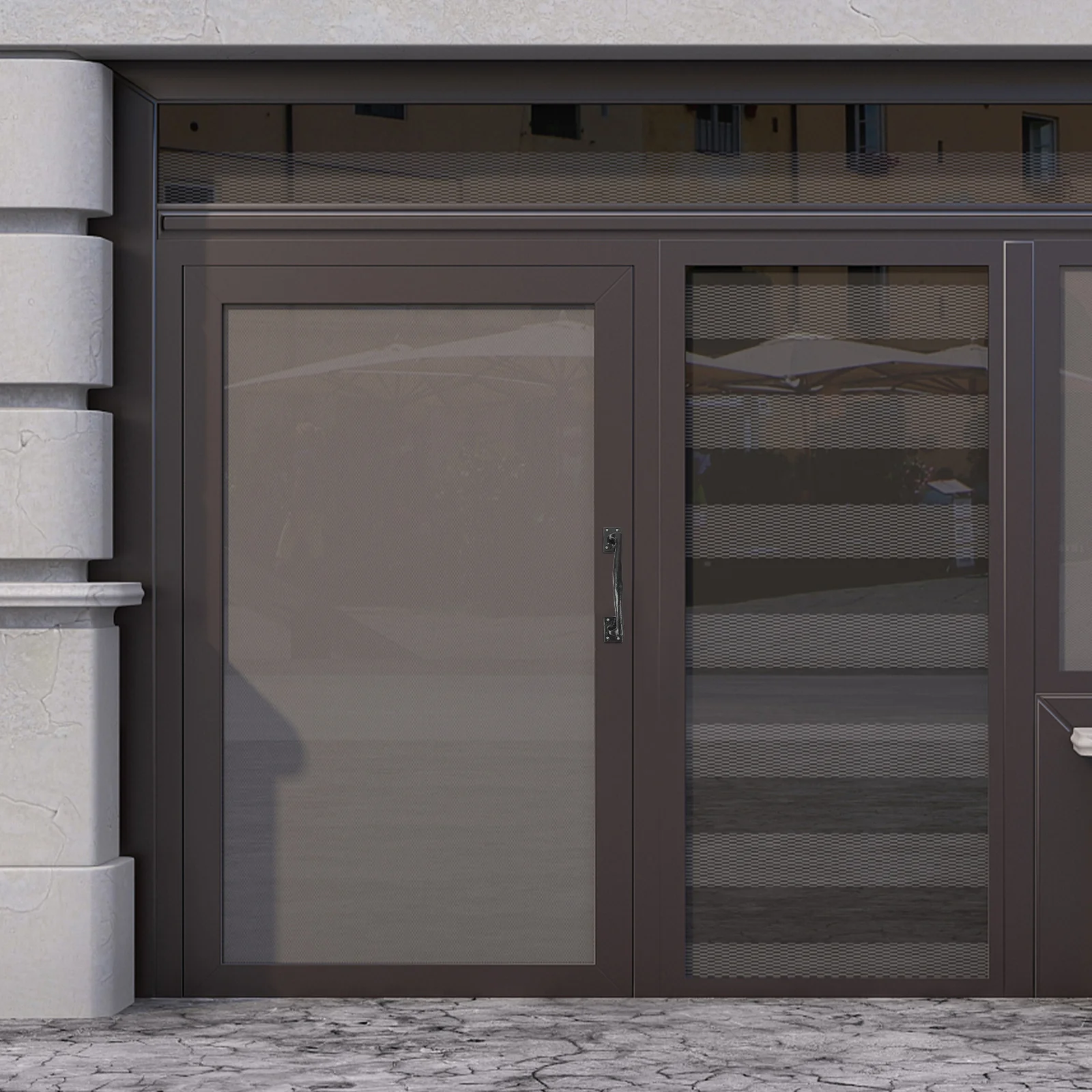 Cast Iron Barn Door Handle Vintage Metal Sliding Gate Pull Handle Garage Door Replacement Gate Handles for Gates