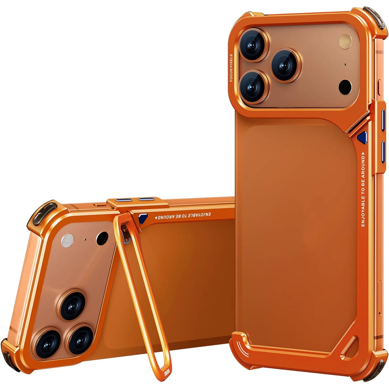 Magnetic Aluminum Bumper Case for iPhone 17 Pro/17 Pro Max Metal Frame Slim Shockproof Frameless Cover