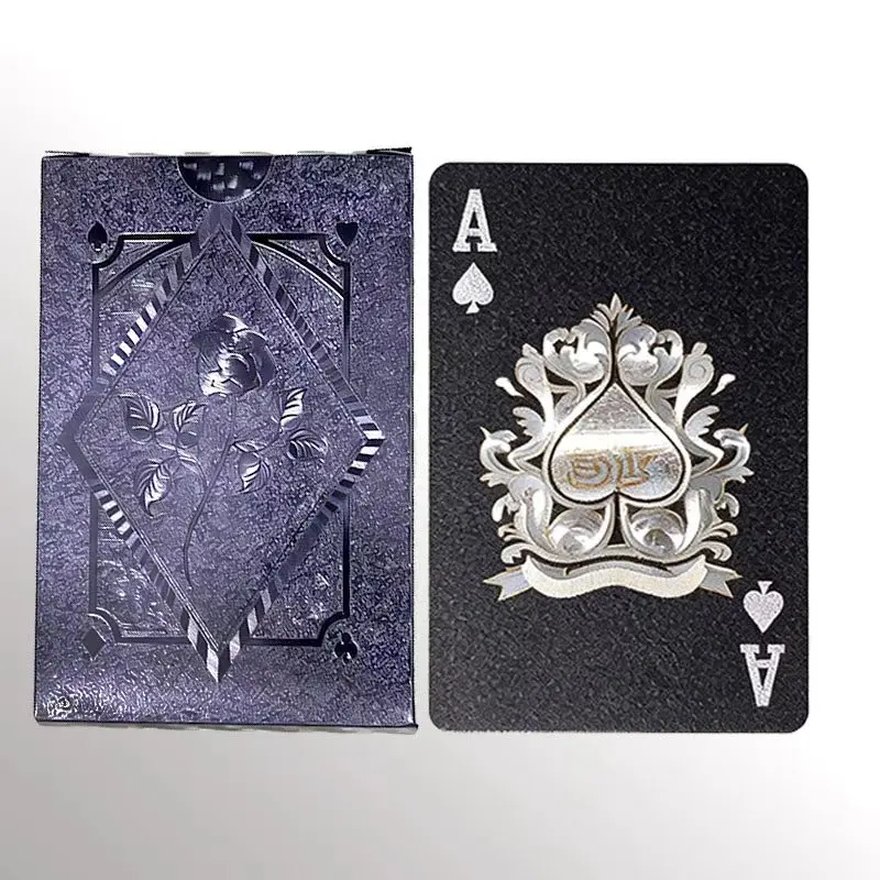 Color Black Gold Playing Card Game Card Group Waterproof Poker Suit Magic Dmagic Package Board Game Gift Collection