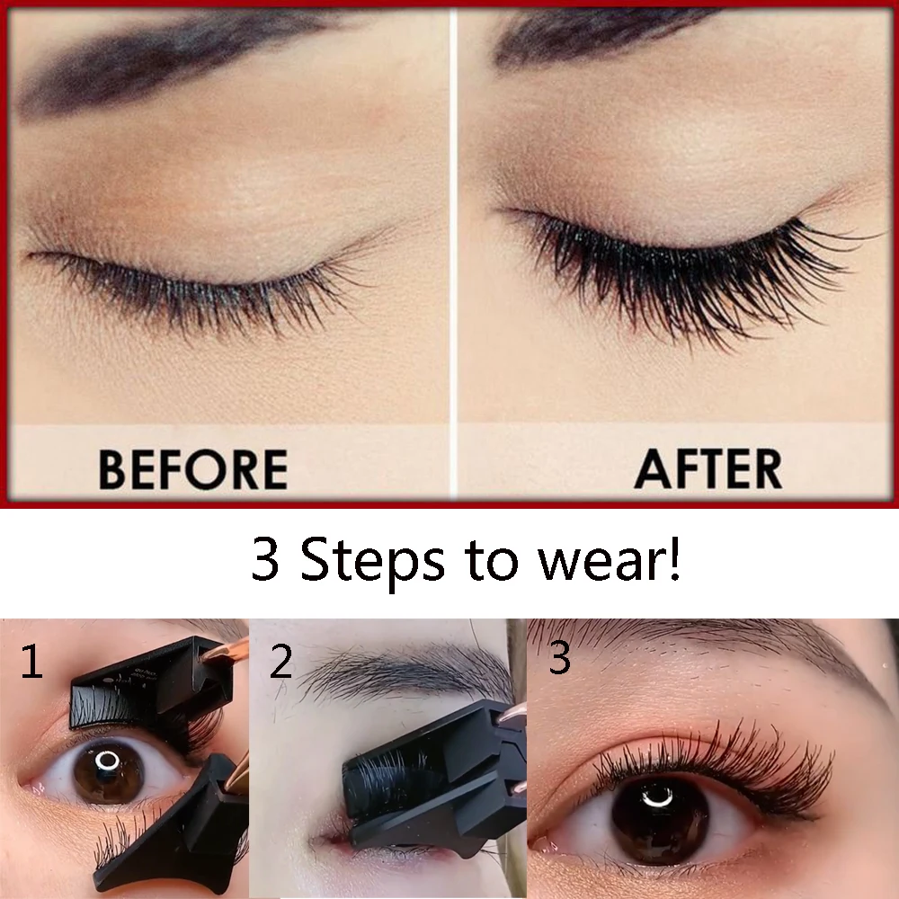 Eye Makeup Tools Easily Apply Natural Long Magnetic Eyelashes With Applicatore Five Magnets No Glue Needed Eyelashes