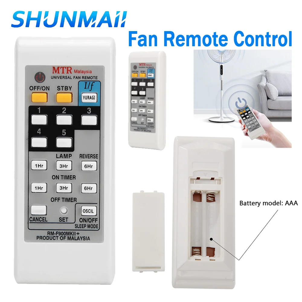 Small RM-F900MK Wireless Fan Remote Control Decoration 8M Long Distance for KDK PANASONIC ELMARK INVIERNO DEKA MONTRAIR ALA