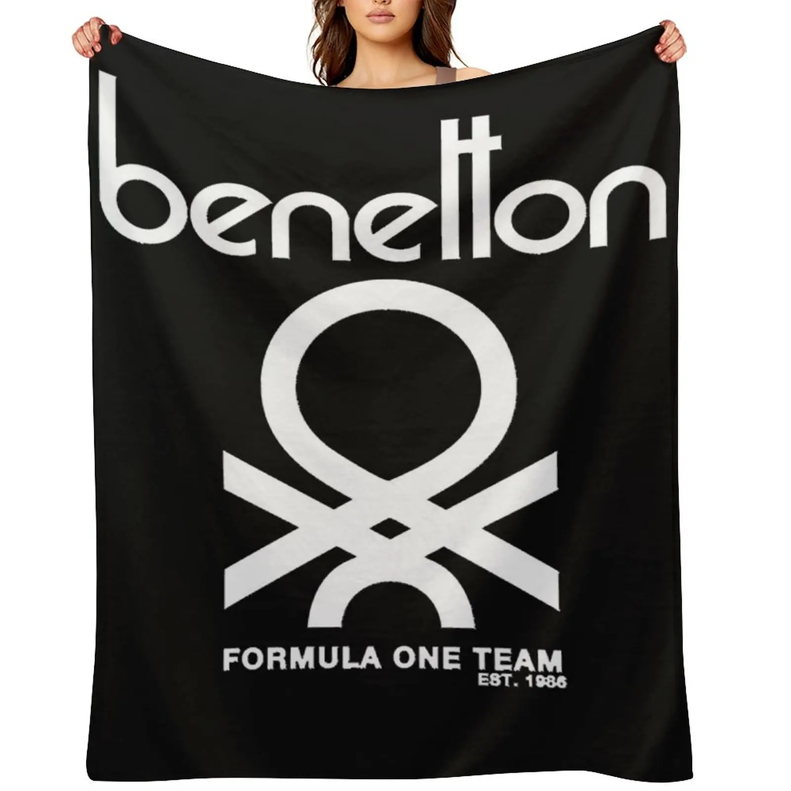 

Benetton Formula Team 80s Throw Blanket Sofas Plaid Sleeping Bag Softest Blankets