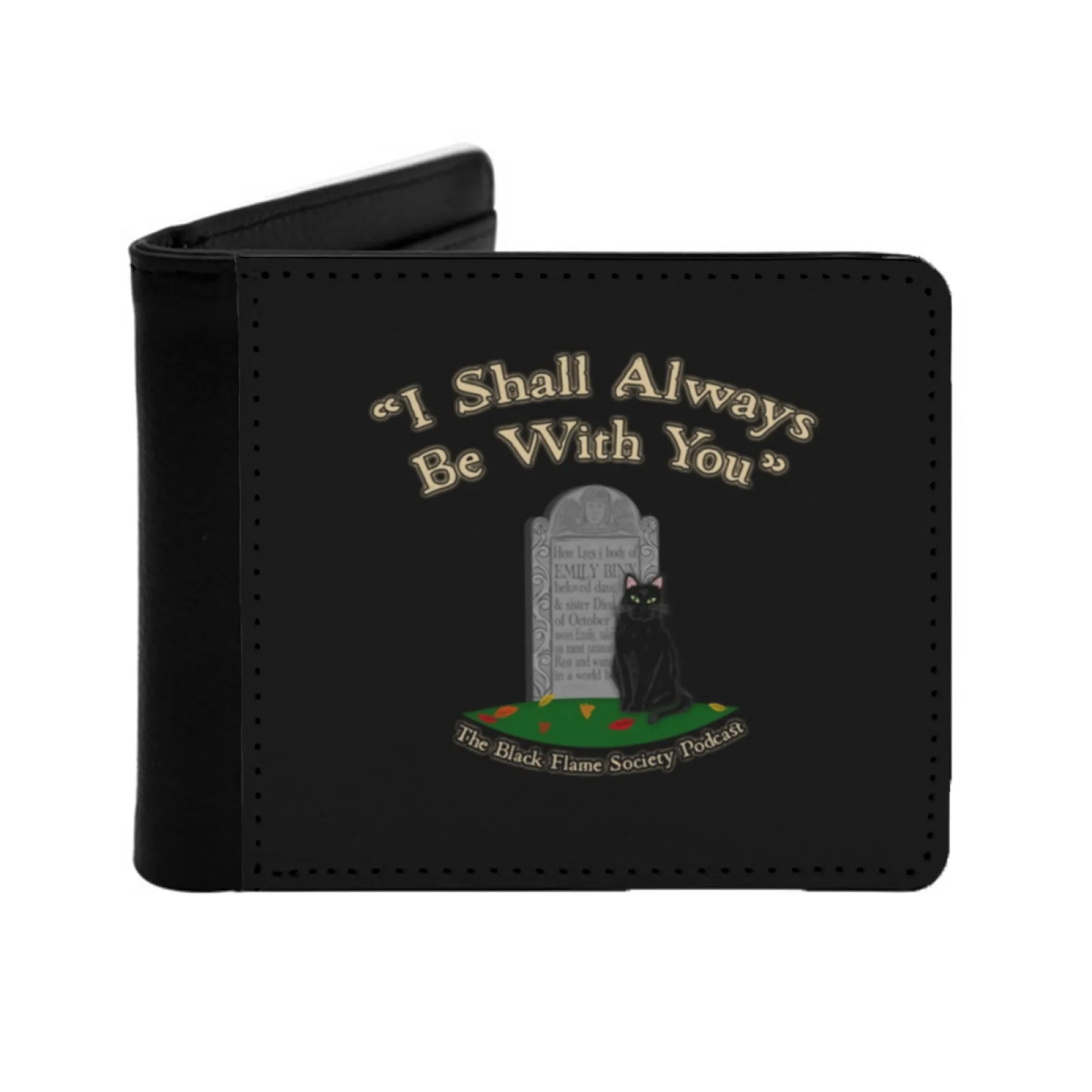 

Мужской кожаный кошелек I Shall Always Be With You, держатели для кредитных карт/Id, вставки для денег, мужские короткие кошельки Binx Thackery Binx 2