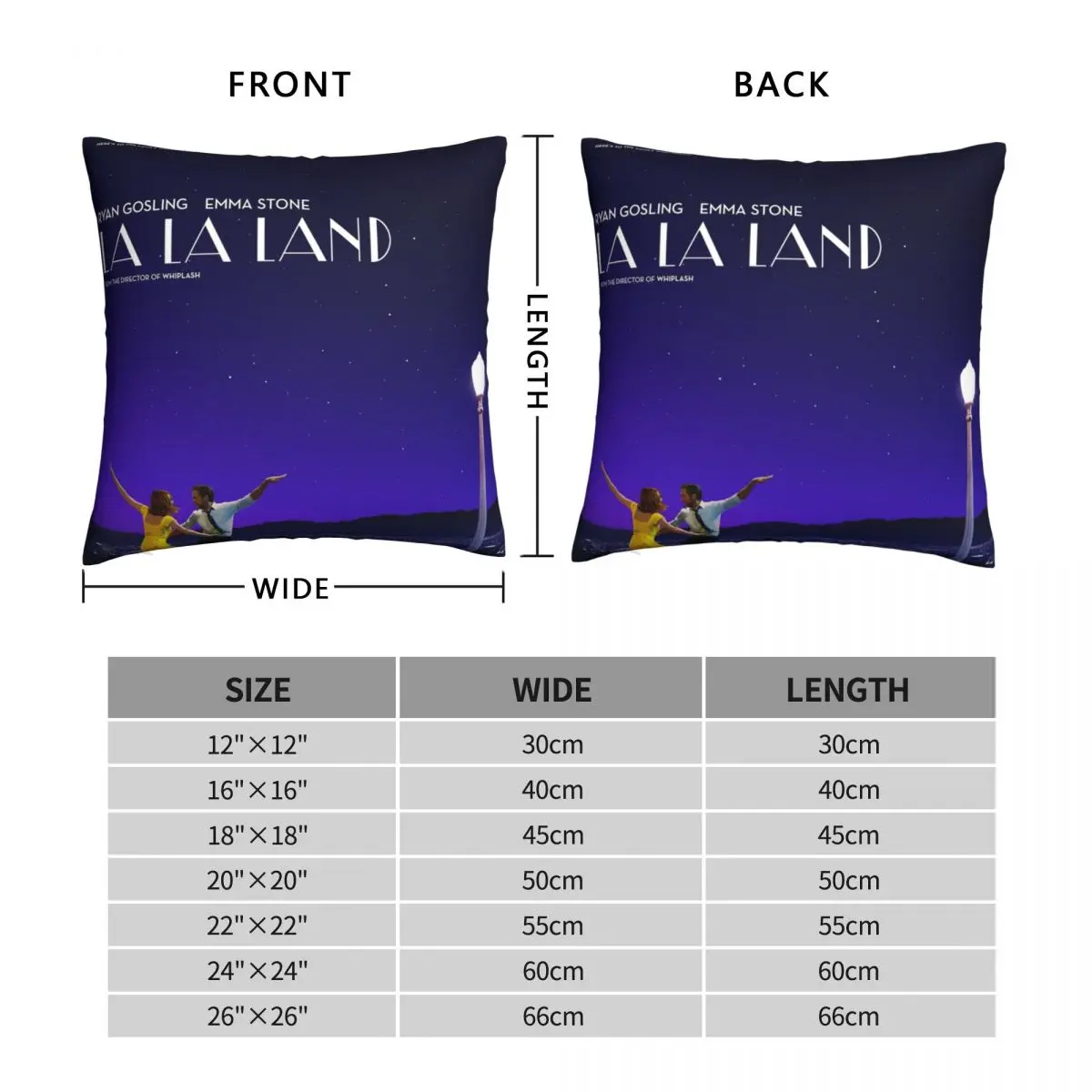 La La Land Lalaland Pillowcase Polyester Linen Velvet Creative Zip Decor Throw Pillow Case Sofa Seater Cushion Case