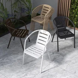 Chaise pliante de camping en plastique, petit fauteuil de jardin gonflable, canapé en bois, pliable, portable, extérieur, terrasse, fête