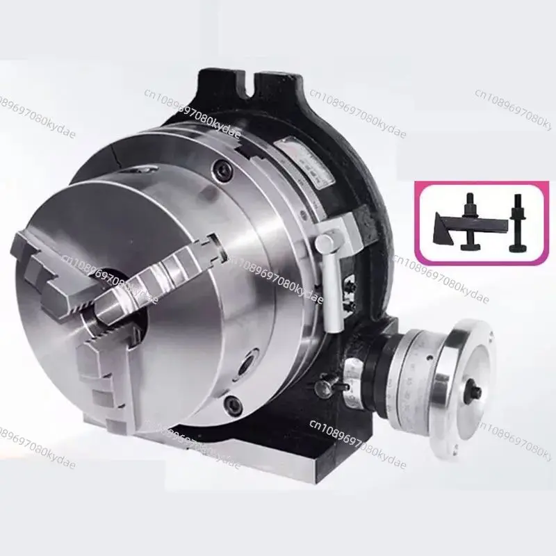 4 Inches Rotary Table Indexing Head with Universal 3-Jaw Chuck for Vertical And Horizontal Metalworking Operations