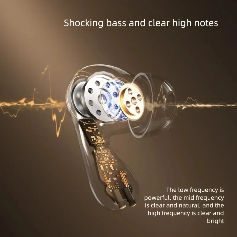 Cuffie da collo wireless Bluetooth 5.4 per realizzare auricolari sportivi con fascia da collo Auricolari con cavo per monitor per auricolari dal vivo