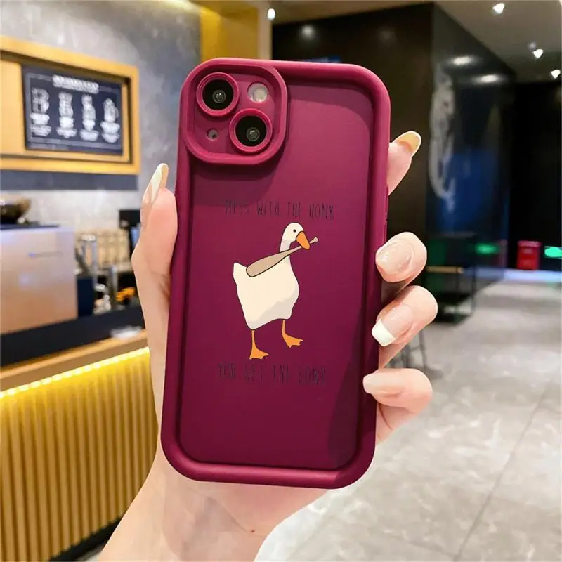 Goose To Honk Or Not To Honk Case For Apple iPhone 15 11 13 14 Pro Max 12 Silicone 15 Plus 11Pro Soft Phone Cover